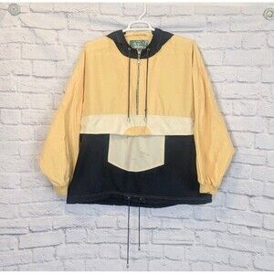 Vtg Men's Pullover Windbreak Kangaroo Pocket Sz L by Arcadia Rustic Simplicity‎